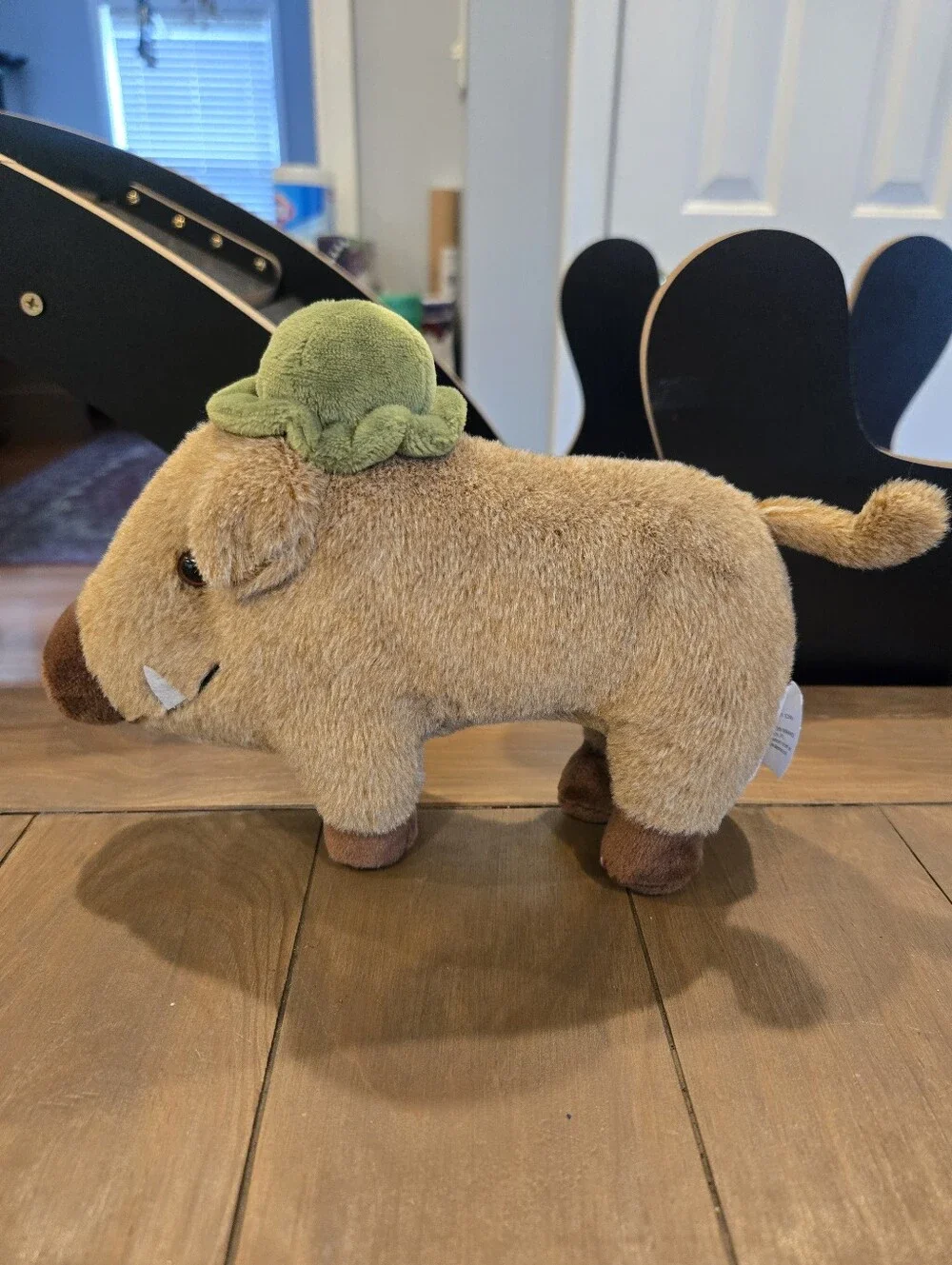 Animal Pros Warthog Wild Boar Plush Stuffed Animal Green Hat